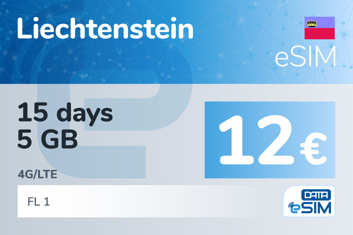 eSIM Liechtenstein - 15 days - 5 GB