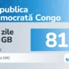 eSIM Republica Democrată Congo 30 zile 10 GB
