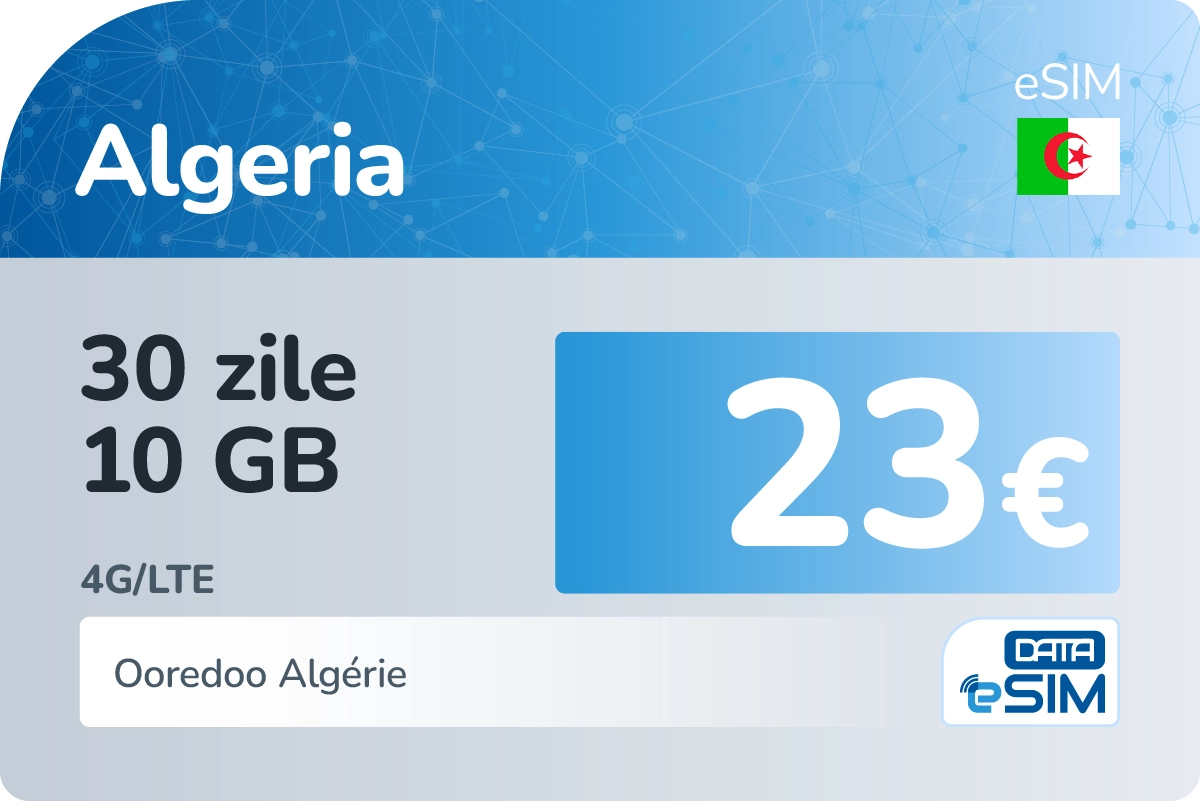 eSIM Algeria 30 zile 10 GB