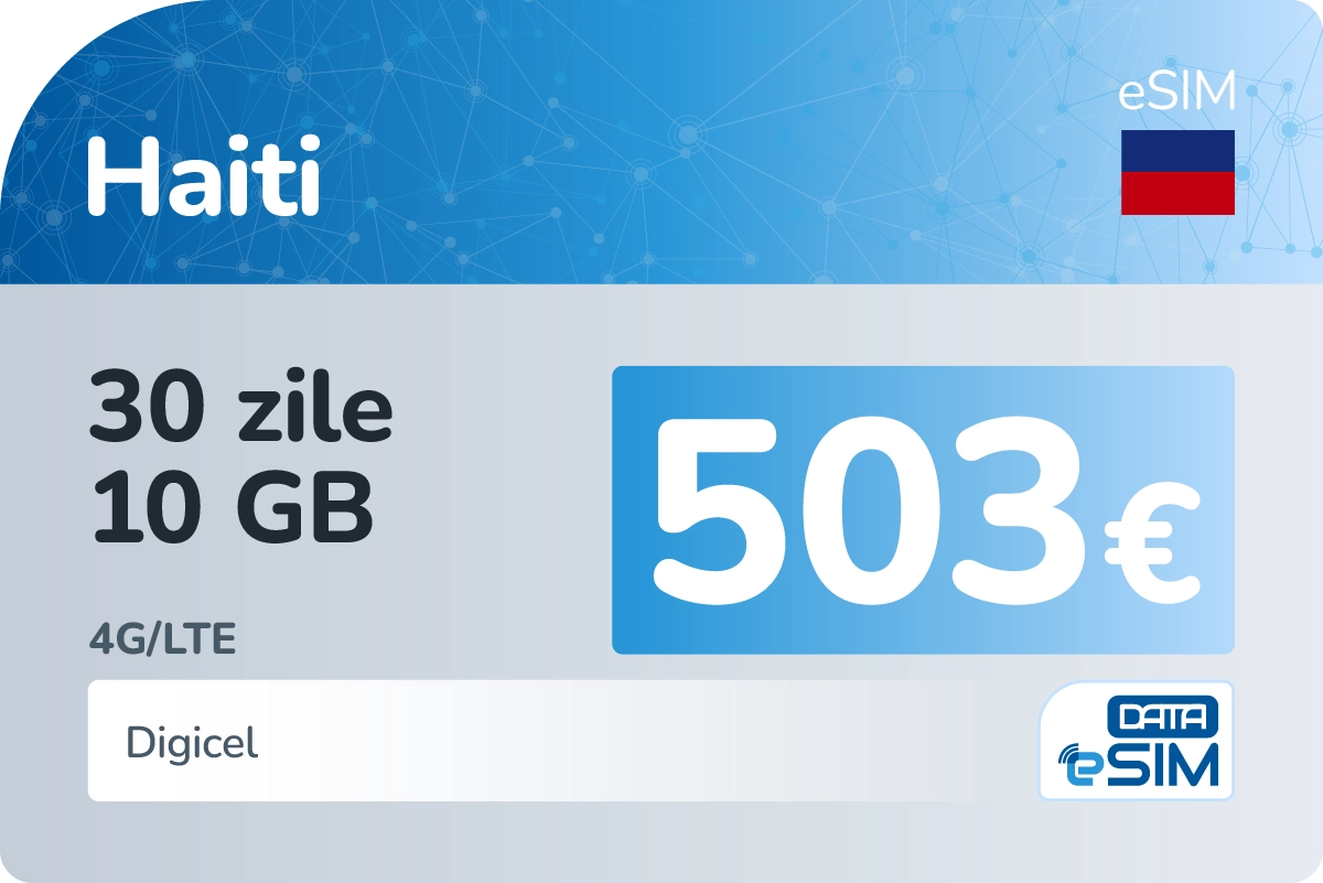 eSIM Haiti 30 zile 10 GB